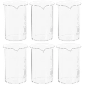 Vasos pequeños de medición científica de 6 piezas de química - Imagen 1 de 12