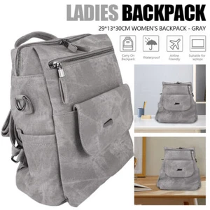 Womens Ladies Waterproof Backpack Rucksack Travel School Shoulder Bag - Picture 1 of 24
