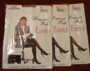 3 Pares Pantimedias Italianas Esencia Ultra Transparente Piernas Diamante Talla Alta Desnudo (SD10) - Imagen 1 de 3