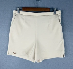 Vintage Haymaker Lacoste Shorts Size 14 Cream Flat Front Side Pockets 50's 60's - Picture 1 of 14