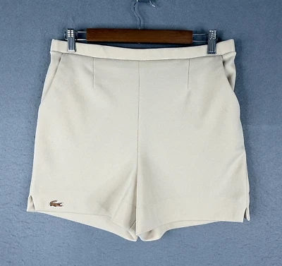 Vintage Haymaker Lacoste Shorts Size 14 Cream Flat Front Side Pockets 50's 60's - Image 1 of 4