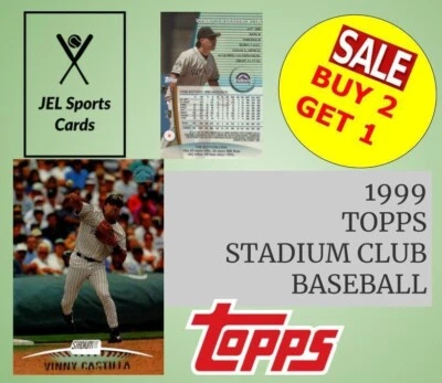 1999 TOPPS STADIUM CLUB BASEBALL~COMPLETE YOUR SET~YOU PICK~BUY 2 GET 1 - Image 1 of 3