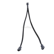 3/4 pin PWM Fan Splitter Y Extension Power Cable Sleeved Male to Female PC T61