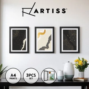 Artiss Photo Frame A4 3PCS Set Picture Frame Family Wall Art Work Display Frames - Picture 1 of 8