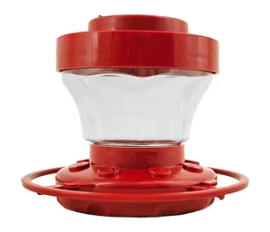 16 oz. or 32 oz. Hanging Hummingbird Feeder Nectar Feeders Birds Red Plastic - Picture 1 of 6