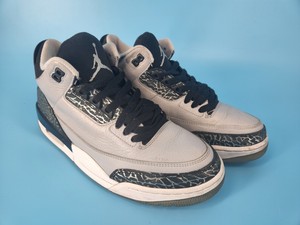 wolf grey 3s on feet