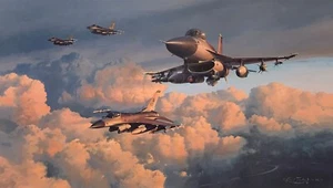 Viper Venom by Robert Taylor aviation art signed by General David Goldfein - Picture 1 of 2