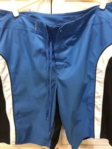 Sideout Swim Trunks Board Shorts Mens Size 38 2 Back Zipper Pockets Tie waist - Picture 1 of 10