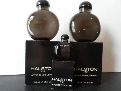 Halston 1-12 loción para después del afeitado 2 oz/56 ml lote de 2, de colección, hecha en Alemania   Foto 1 de 2