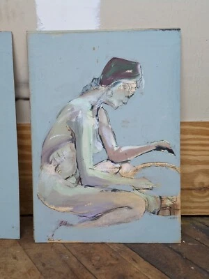 Figura de colección John Huszer 1913-83 estudio arte moderno mujer desnuda Rhode Island mcm Foto 1 de 4