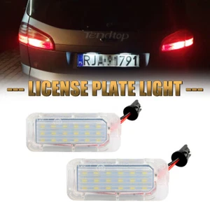 LED License Plate Lights For Ford Focus 5D 09- Fiesta Mondeo 08- MK4 C-Max MK2 - Imagen 1 de 8