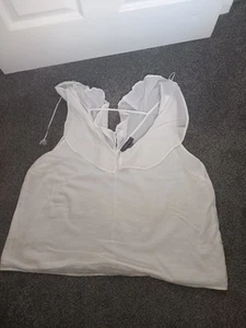 Excellent Condition Primark White Cotton Top Size 18 - Picture 1 of 1