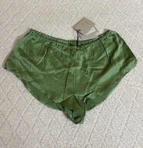 Neu mit Etikett Asceno Venice SleepShort jadegrün 100 % Seide Damen Nachtwäsche Größe L " - Bild 1 von 8