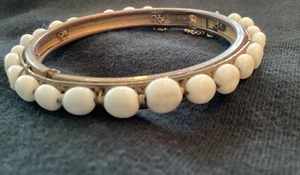 Vintage Signed MIRIAM HASKELL white bead bracelet - Picture 1 of 7