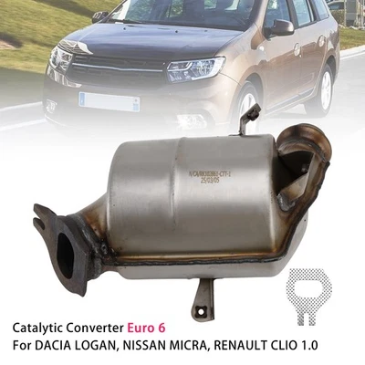 Catalytic Converter 208A05482R for Dacia Logan Sandero Renault Clio 1.0 - Image 1 of 4