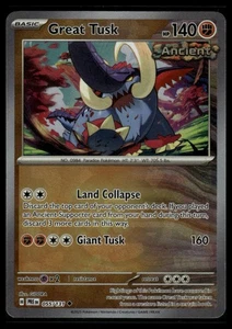 SV: Prismatic Evolutions #055/131 Great Tusk (patrón Poke Ball) - Imagen 1 de 2