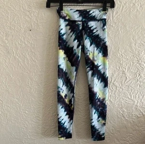 Athleta Girl Chit Chat Tight Tie Dye Leggings Medium 8 10 - Picture 1 of 8