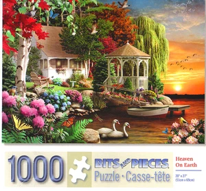 Heaven On Earth - 1000 Piece Jigsaw Puzzle - Bits and Pieces - Good - COMPLETE - Picture 1 of 2