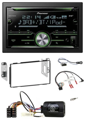 Pioneer Bluetooth Lenkrad DAB 2DIN USB CD Autoradio für Nissan Qashqai J10 07-13 - Bild 1 von 4