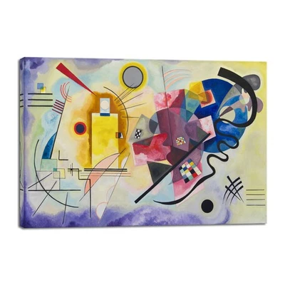 Amarillo-Rojo-Azul, 1925 por Wassily Kandinsky Arte Clásico Reproducciones Arte en Lienzo Foto 1 de 4