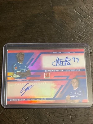 2022-2023 Topps Chrome Georginio Rutter Autos 5/5 - Image 1 of 3