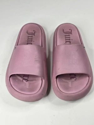 Juicy Couture BlushPink Waves Pool SlidesWomen's Size 9 Beach Summer Vacation - Image 1 of 4