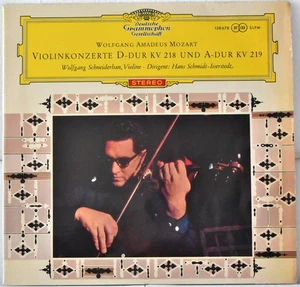 DGG TULIP RED STEREO SLPM 138678 GERM 1961 MOZART "Violin Concerto" SCHNEIDERHAN - Imagen 1 de 5