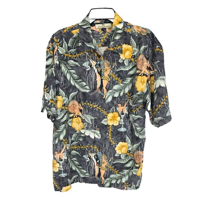 Tommy Bahama Hawaiian Shirt 2004 Full Swing Mens Medium Button Up Vacation Silk - Image 1 of 4