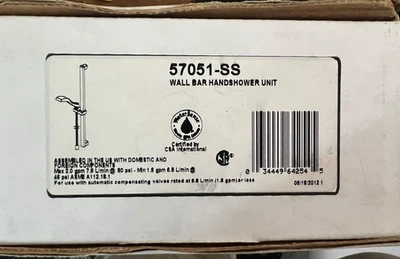 Delta Dryden 57051SS Slide Bar Hand Shower - Image 1 of 3