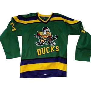 Molpe Men The Mighty Ducks Movie Goldberg #33 Hockey Jersey Size XL - Picture 1 of 4