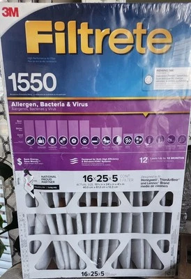 3M Filtrete 16"x25"x5" Deep Pleat Air Filter - NDP01-5IN-2 - Image 1 of 2