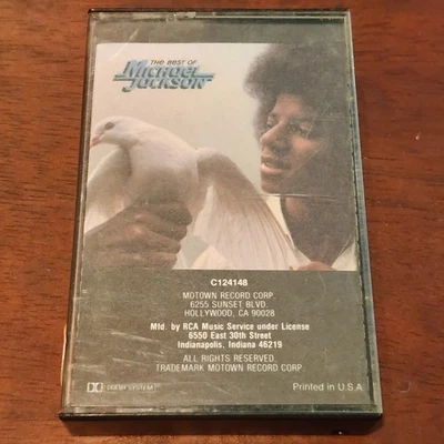 THE BEST OF MICHAEL JACKSON - Cassette Tape Tested Works 1st Print Black Insert Foto 1 de 4