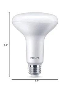 Philips BR30 LED 7.2W Soft White 2700K Dimmable Indoor Bulbs 12-Pack New - Picture 1 of 4