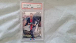 Tarjeta de fútbol americano Kylian Mbappe 2020 Finest UCL PSA 10 #52 Paris Saint Germain - Imagen 1 de 2