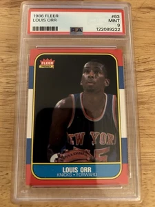 PSA 9 - 1986-87 Fleer Baloncesto Louis Orr #83 - Imagen 1 de 1