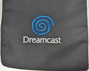 Sega Dreamcast - dust cover - graphite grey cotton canvas-embroidered blue - Picture 1 of 4