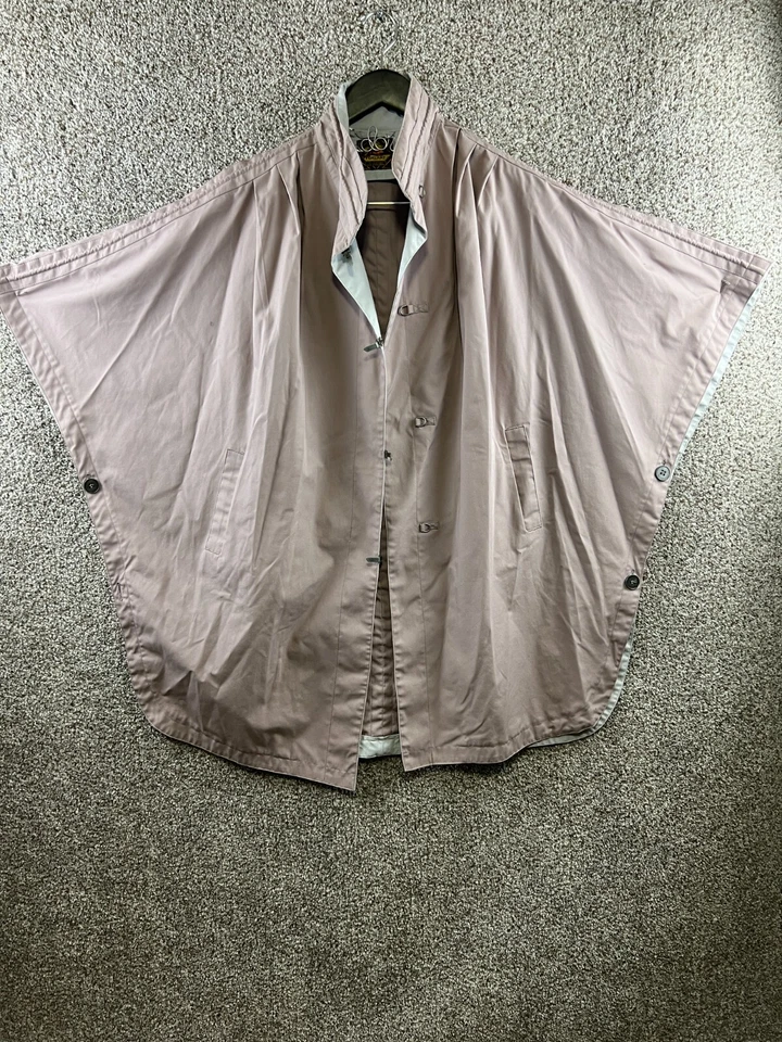 Poncho Abrigo Capa Estilo Parka Rosa Foxland by Larson De Colección Para Mujer Talla Única Foto 1 de 4