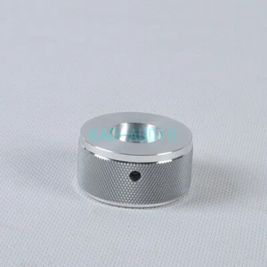 1pc Vintage Silver Aluminum 44x22mm Control Knurled Knob Guitar Amplifier Parts - Picture 1 of 7