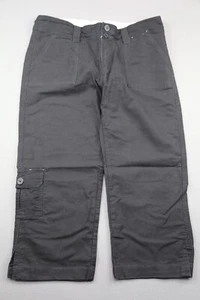 Women's Steve & Barry's Cargo Capri Cropped Black Size 8 (32x20) Zipper Fly - Picture 1 of 5