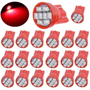 20X T10 158 2825 168 194 Red 8SMD LED Interior Instrument Panel Dash Light bulbs - Picture 1 of 11