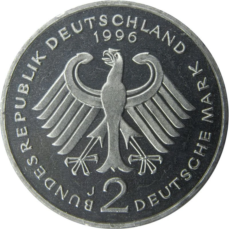 West German 2 Deutsche Mark Coin | Ludwig Erhard | KM170 | 1988 - 2001 - Image 1 of 4