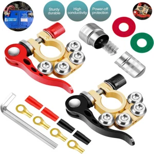 Conectores de terminales de batería 12V/24V terminales de batería de ocio 4 vías para coche barco - Imagen 1 de 8