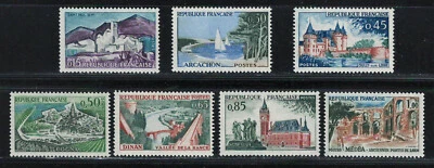 FRANCE 1961 Very Fine  Mint Stamps Set Scott # 1007-1013 Designs. - Image 1 of 2