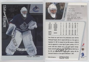 2002-03 ITG Be A Player Between the Pipes Silver /100 Peter Skudra #54