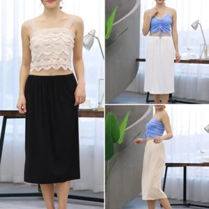 Midi Maxi Unterrock lang Rock Unterwäsche Unterkleid Klassisch A-Linie Unterrock - Bild 1 von 8