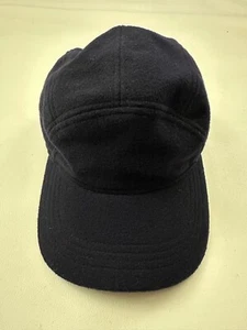 Vintage Pendleton Dark Blue Neck Flap Fitted 5 Panel Cap Hat Wool Size M - Picture 1 of 6