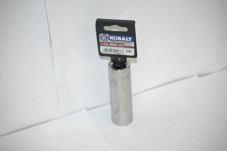 Kobalt 1/2-in Drive 3/4-in Deep 12-point Standard Socket #11575 - Image 1 of 1