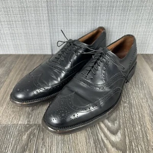 Allen Edmonds Boulevard Oxford Wingtip Shoes Men's 11 A Narrow Black Leather - Picture 1 of 16