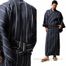 Yukata uomo blue con obi inclusa