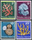 Tokelau Inseln postfrisch 4 V, Korallen, geilig, weich, Pilz, Hirschhorn